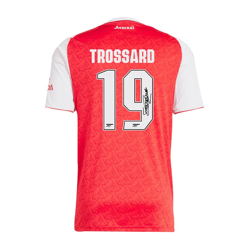 Leandro Trossard 19 Signature Arsenal 25/26 Home Men Jersey - White/Red