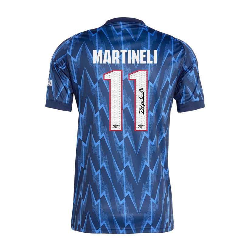 Gabriel Martinelli 11 Signature Arsenal 25/26 Away Men Jersey - Navy Blue