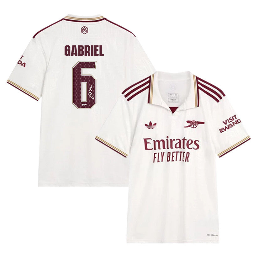 Gabriel Magalhães 6 Signature Arsenal 25/26 Third Men Jersey - Cream