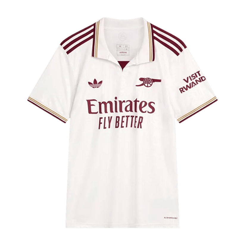 Martin Ødegaard 5 Signature Arsenal 25/26 Third Men Jersey - Cream