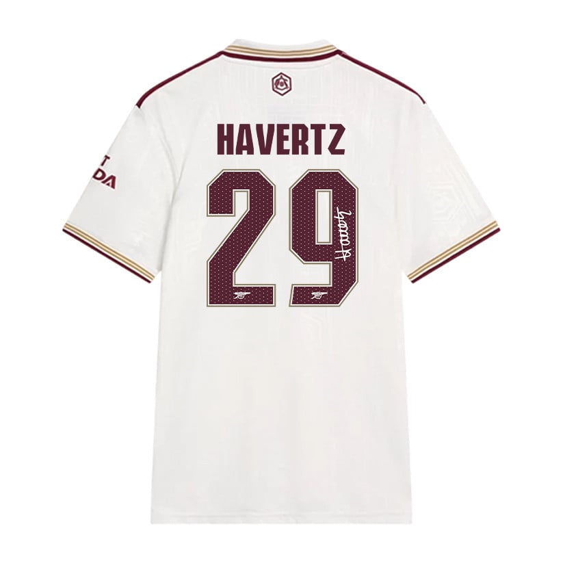 Kai Havertz 29 Signature Arsenal 25/26 Third Men Jersey - Cream