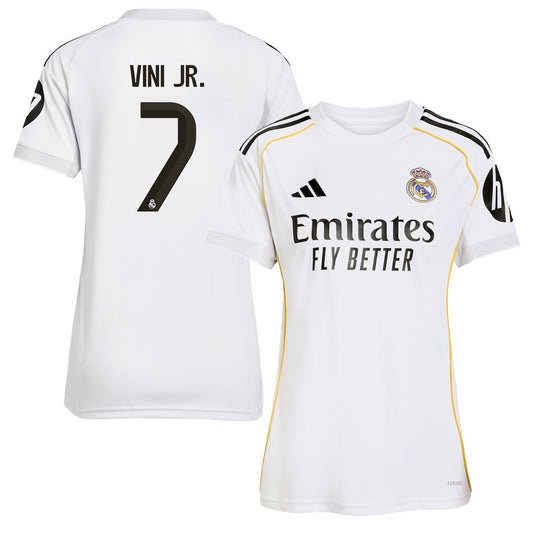 Vinícius Júnior 7 Real Madrid 25/26 Home Women Jersey - White
