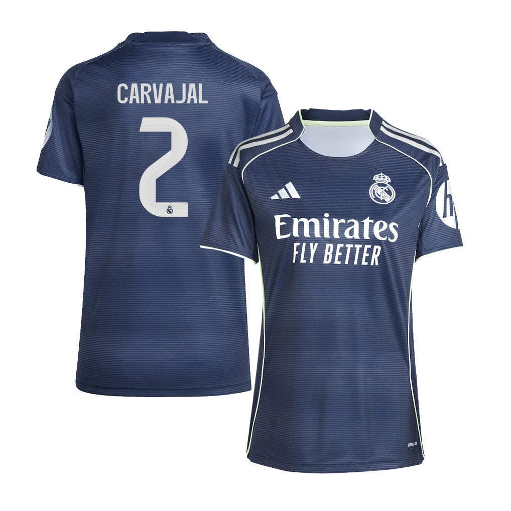 Daniel Carvajal Ramos 2 Real Madrid 25/26 Away Women Jersey - Legend Ink