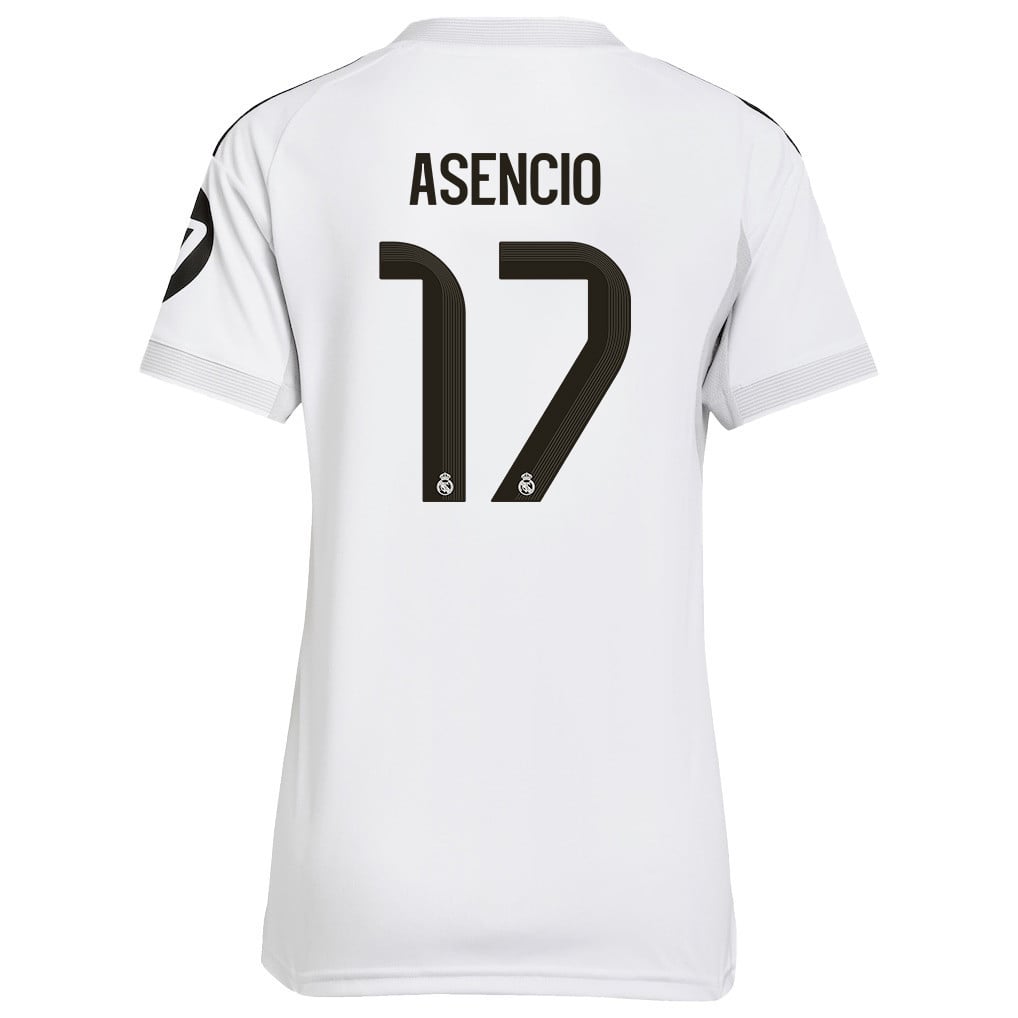 Raúl Asencio 17 Real Madrid 25/26 Home Women Jersey - White