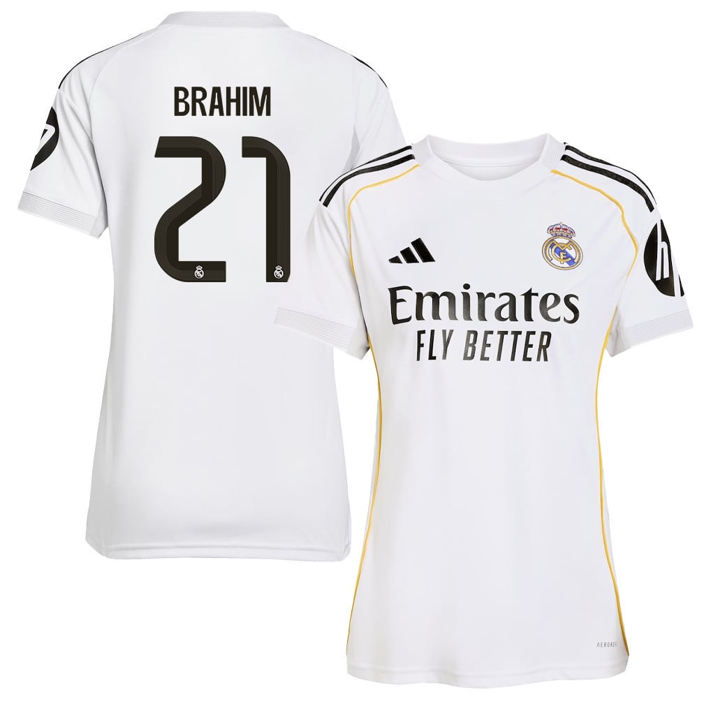 Brahim Díaz 21 Real Madrid 25/26 Home Women Jersey - White