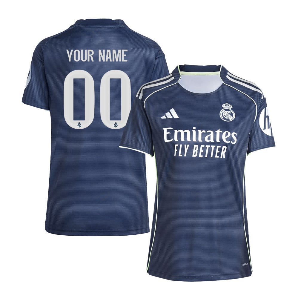 Real Madrid 25/26 Personalized Away Women Jersey - Legend Ink