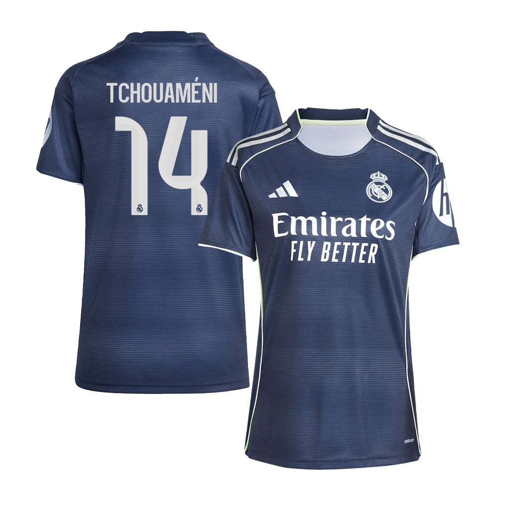 Aurélien Tchouaméni 14 Real Madrid 25/26 Away Women Jersey - Lengend Ink