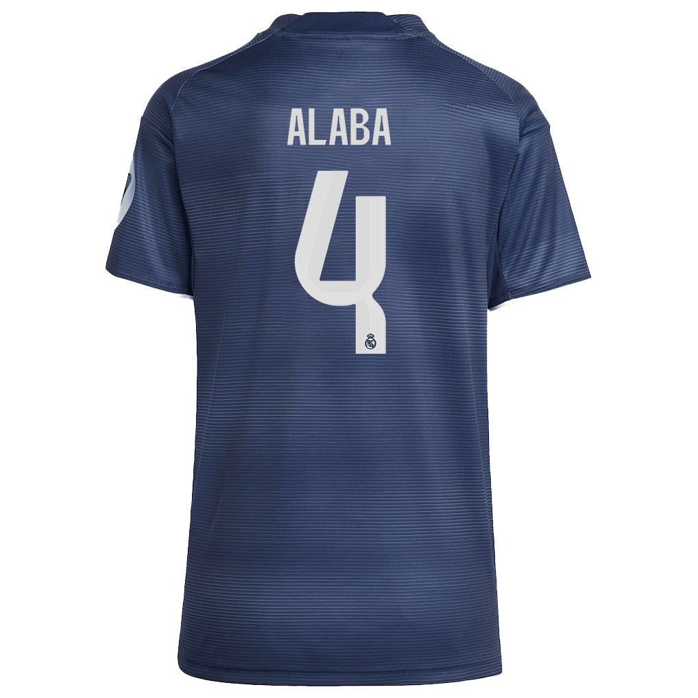 David Alaba 4 Real Madrid 25/26 Away Women Jersey - Legend Ink