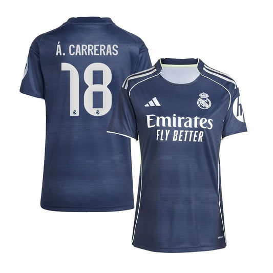 Álvaro Carreras 18 Real Madrid 25/26 Away Women Jersey - Legend Ink