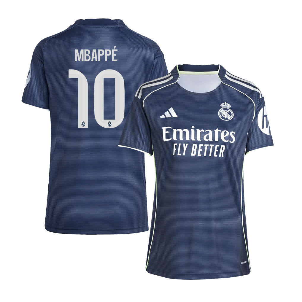 Kylian Mbappé 10 Real Madrid 25/26 Away Women Jersey - Lengend Ink