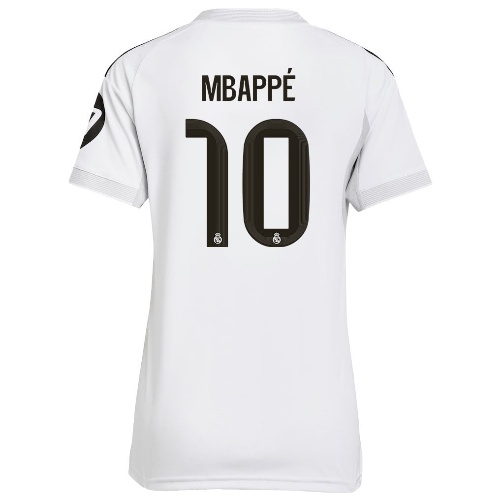 Kylian Mbappé 10 Real Madrid 25/26 Home Women Jersey - White