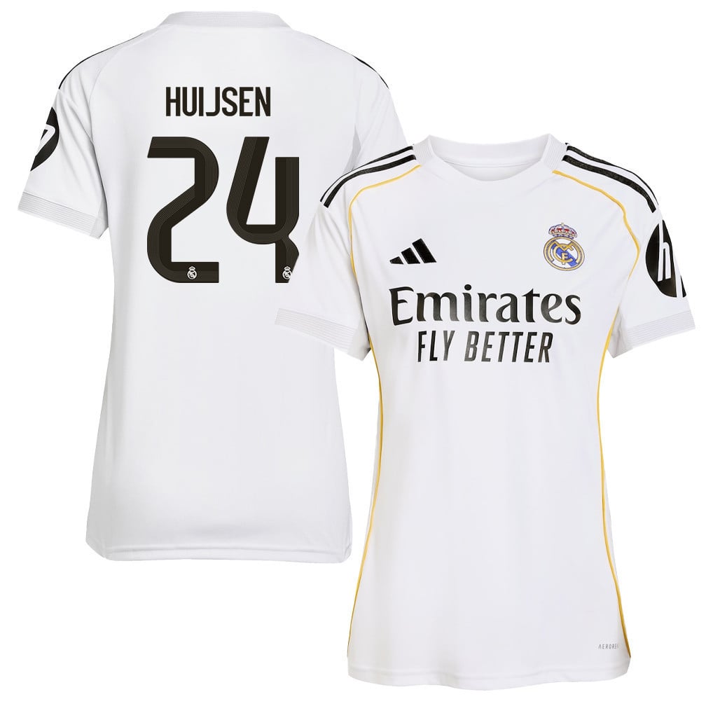 Dean Huijsen 24 Real Madrid 25/26 Home Women Jersey - White