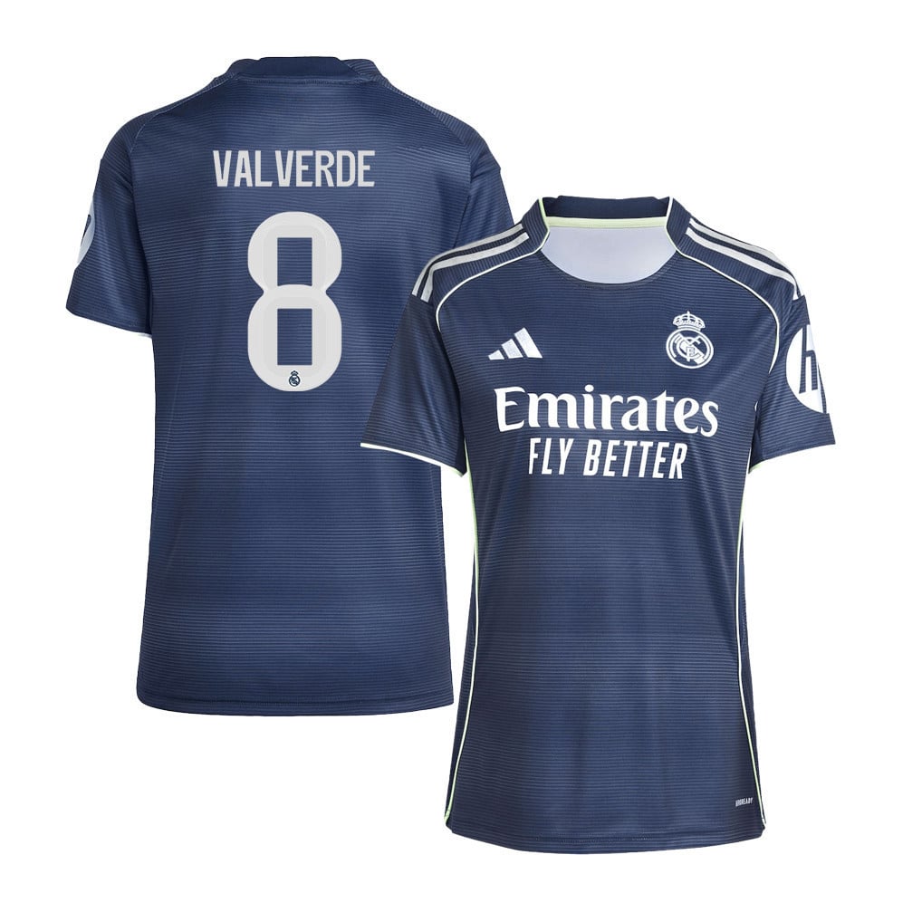 Federico Valverde 8 Real Madrid 25/26 Away Women Jersey - Legend Ink