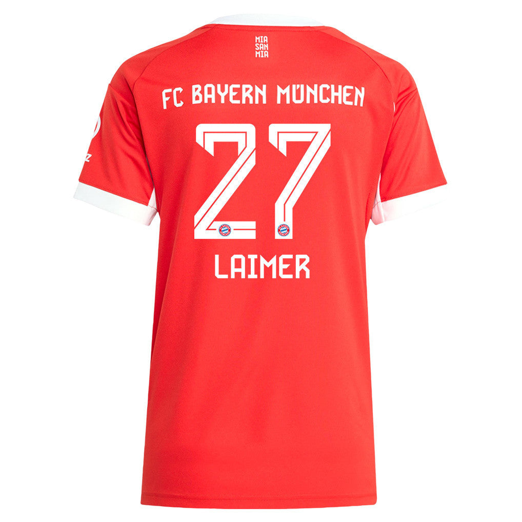 Konrad Laimer 27 Bayern Munich 25/26 Home Women Jersey - Red