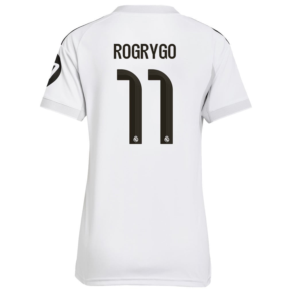 Rodrygo 11 Real Madrid 25/26 Home Women Jersey - White
