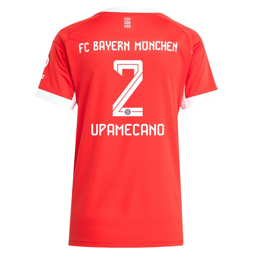 Dayot Upamecano 2 Bayern Munich 25/26 Home Women Jersey - Red