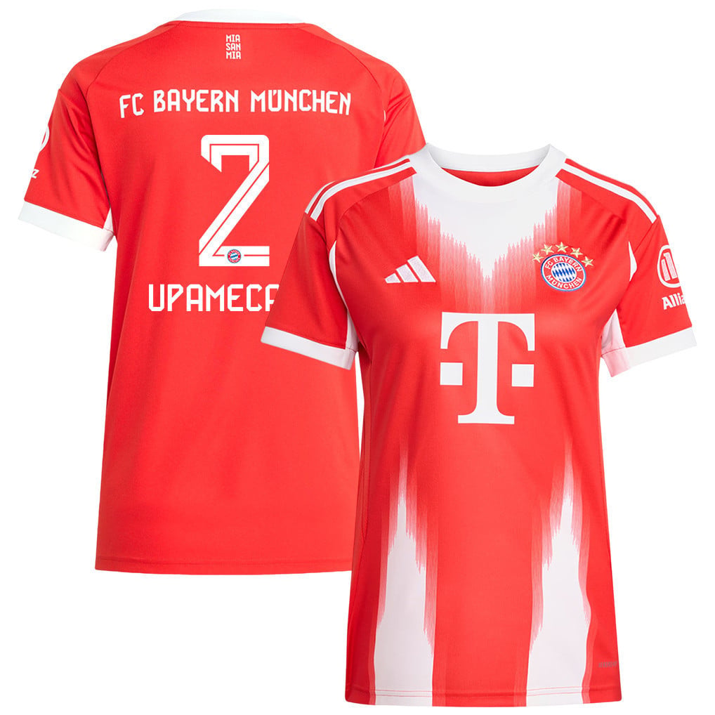 Dayot Upamecano 2 Bayern Munich 25/26 Home Women Jersey - Red