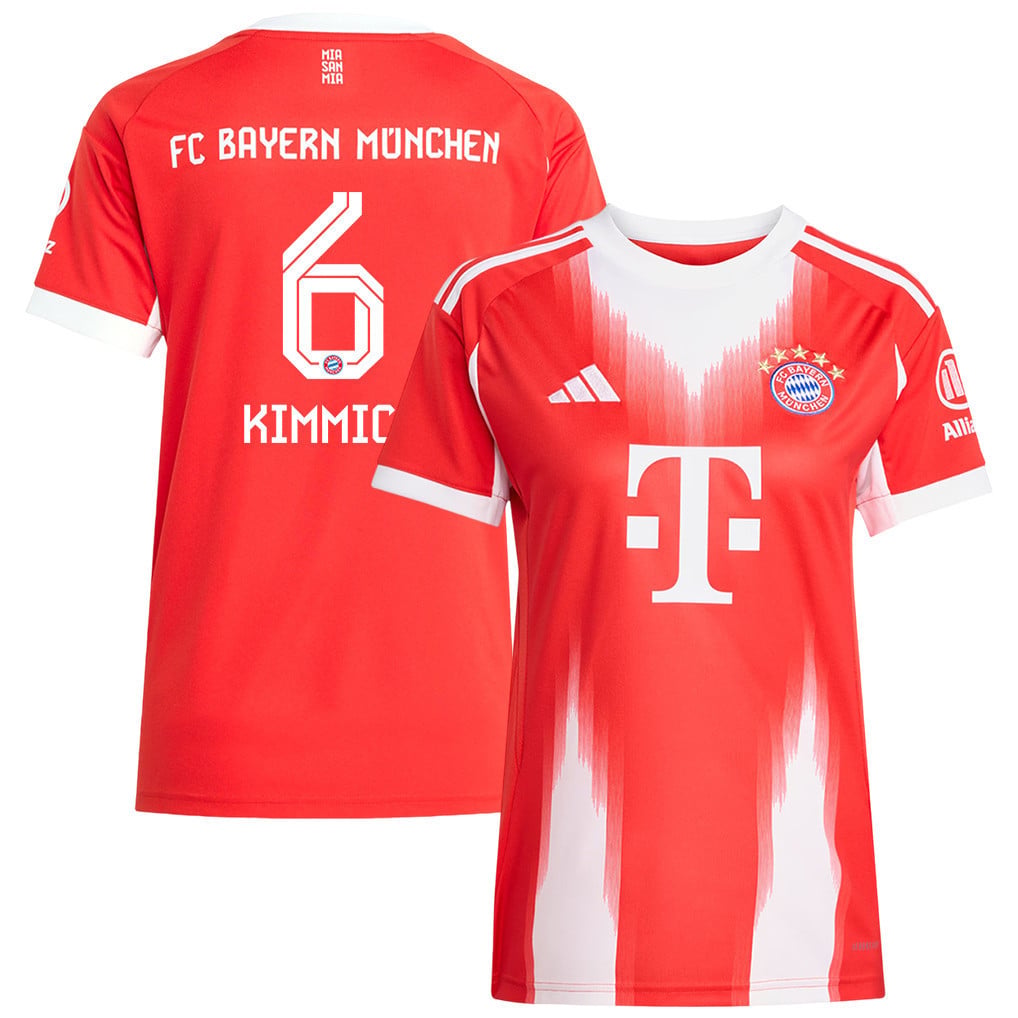 Joshua Kimmich 6 Bayern Munich 25/26 Home Women Jersey - Red