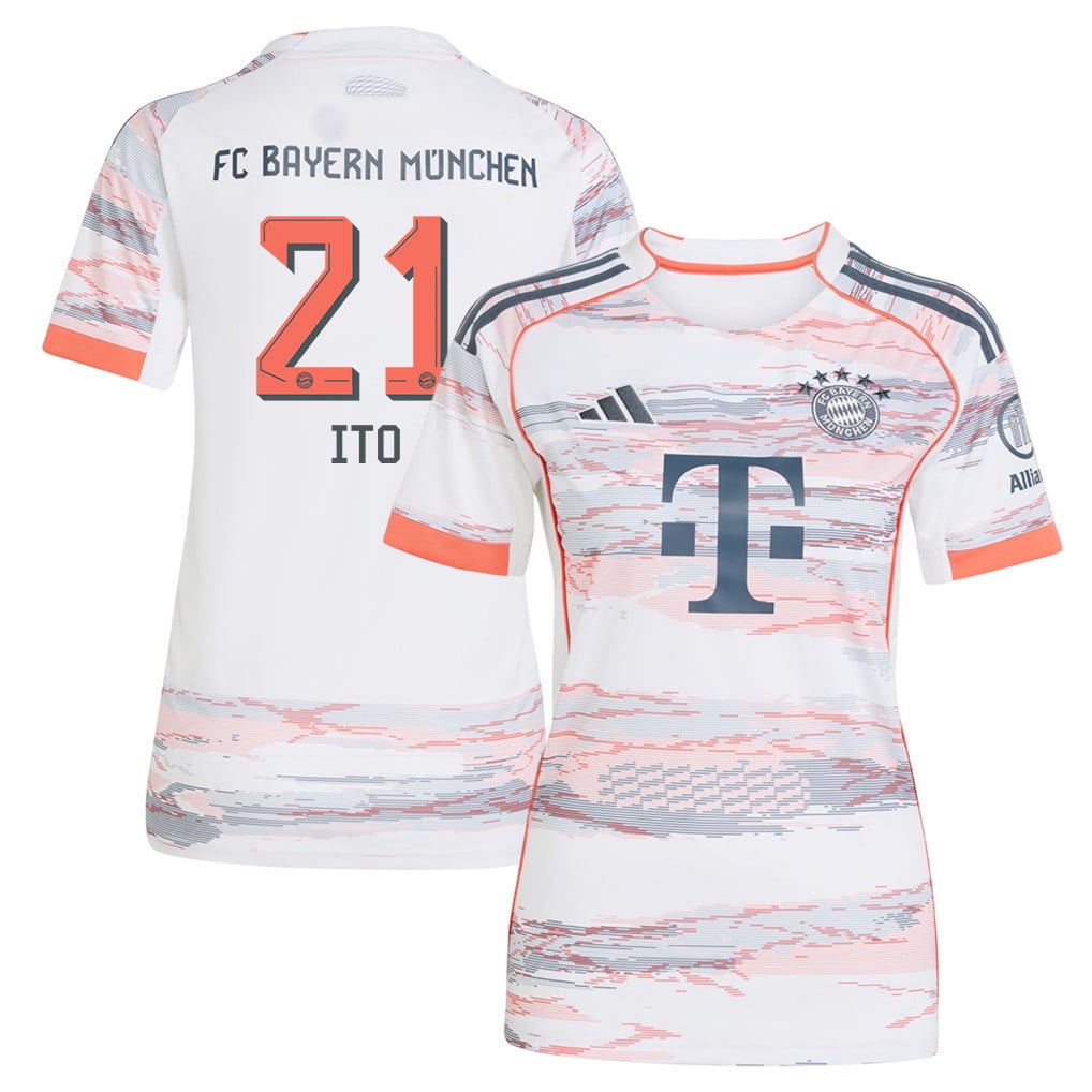 Hiroki Ito 21 Bayern Munich 25/26 Away Women Jersey - White