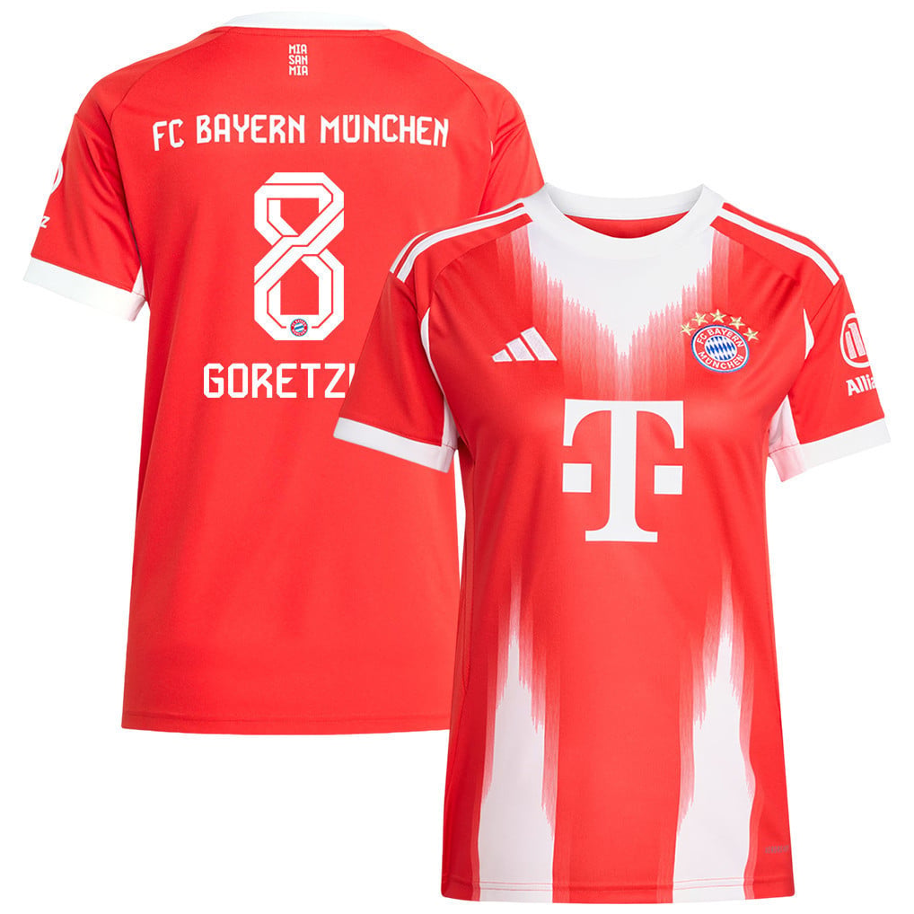 Leon Goretzka 8 Bayern Munich 25/26 Home Women Jersey - Red