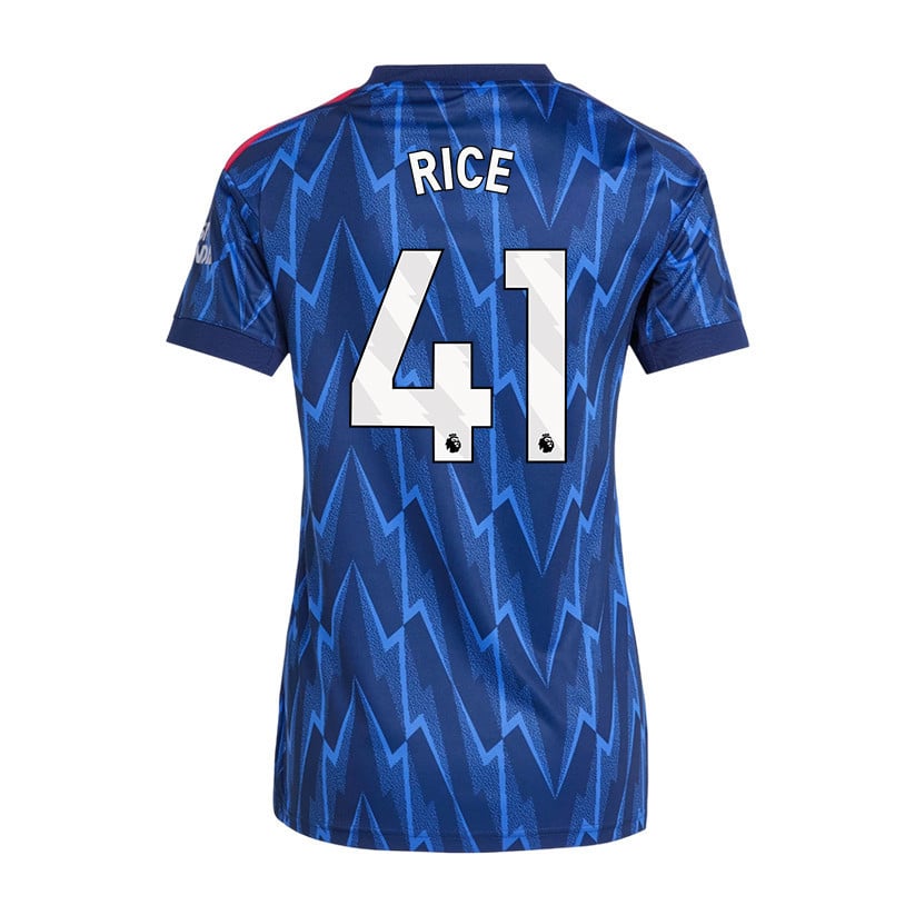Declan Rice 41 Arsenal 25/26 Away Women Jersey - Navy Blue