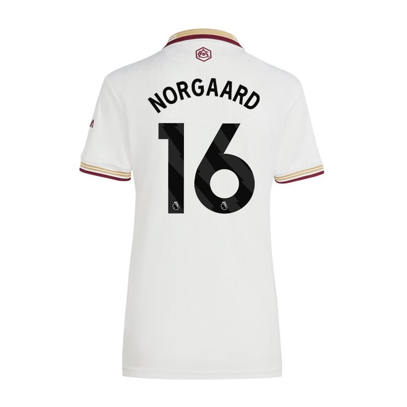 Christian Nørgaard 16 Arsenal 25/26 Third Women Jersey - White