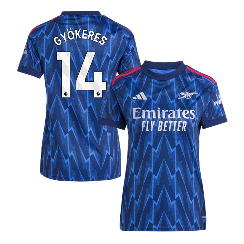 Viktor Gyökeres 14 Arsenal 25/26 Away Women Jersey - Navy Blue
