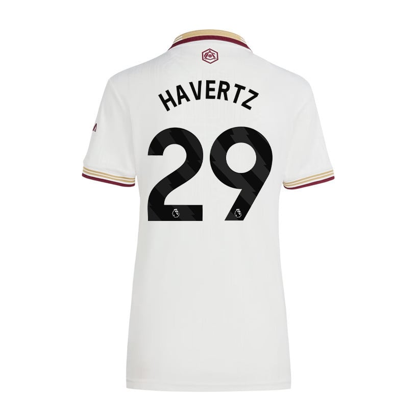 Kai Havertz 29 Arsenal 25/26 Third Women Jersey - White