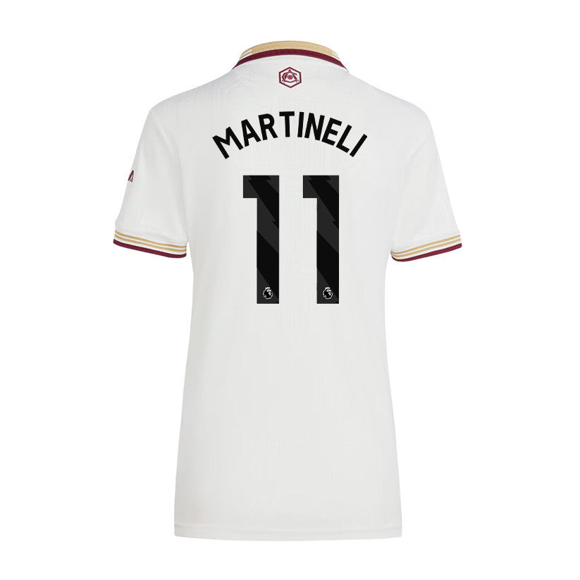 Gabriel Martinelli 11 Arsenal 25/26 Third Women Jersey - White