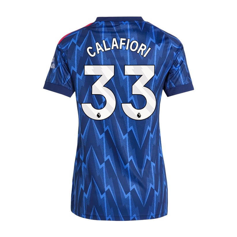 Riccardo Calafiori 33 Arsenal 25/26 Away Women Jersey - Navy Blue