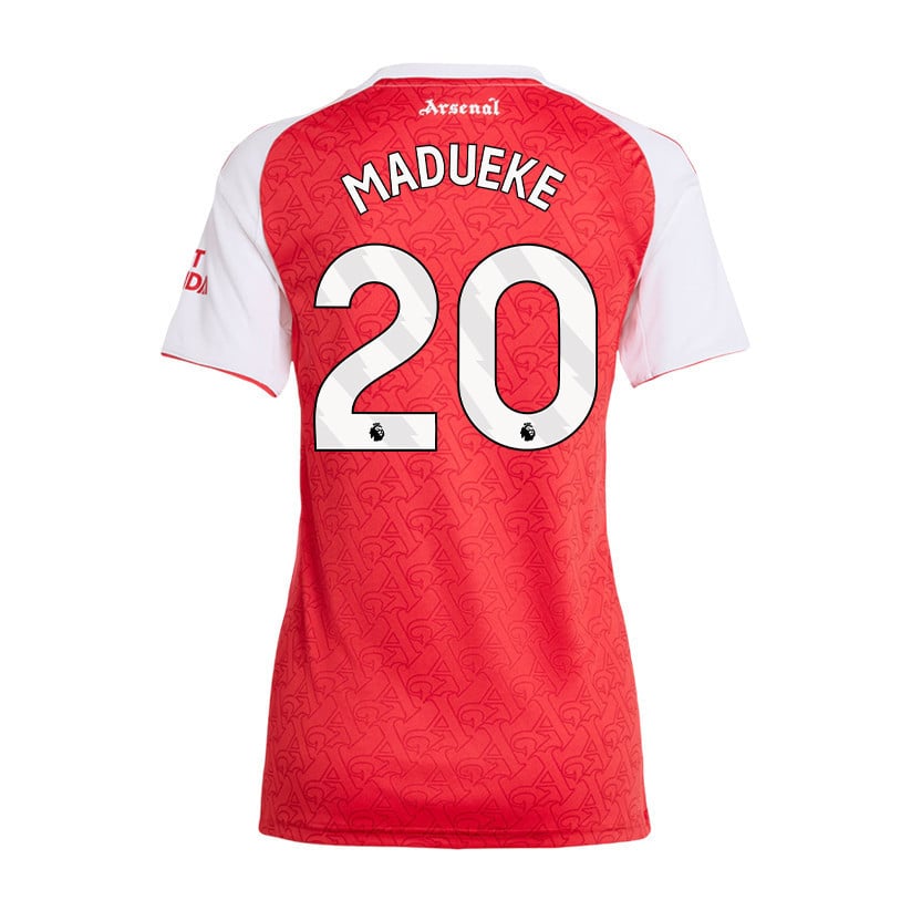 Noni Madueke 20 Arsenal 25/26 Home Women Jersey - Red/White