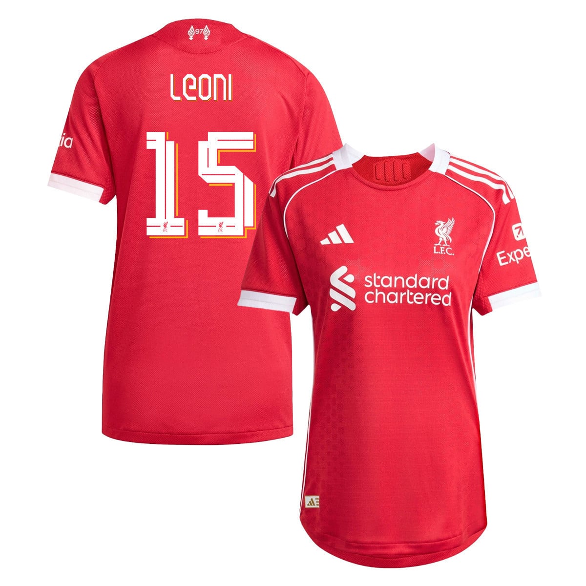 Giovanni Leoni 15 Liverpool 25/26 Home Women Jersey - Red