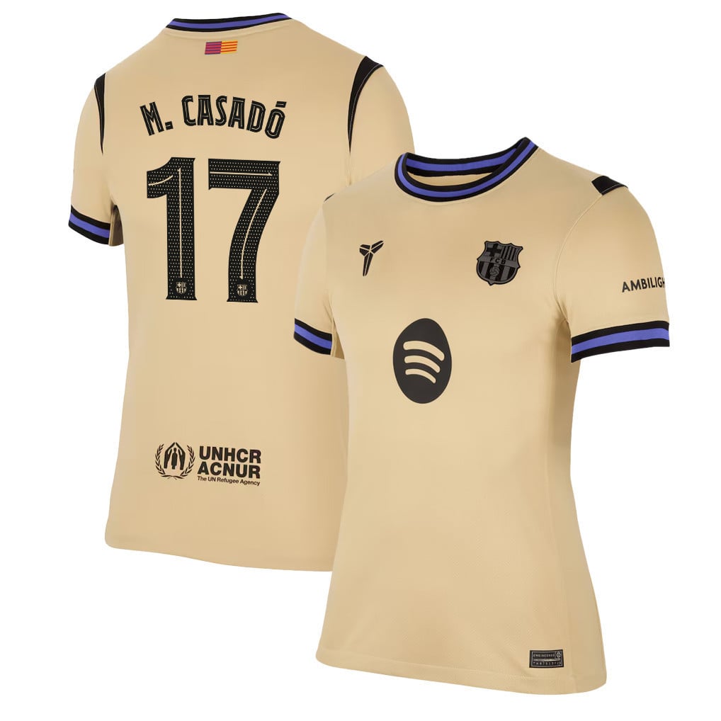 M. Casadó 17 Barcelona 25/26 Away Women Jersey - Yellow
