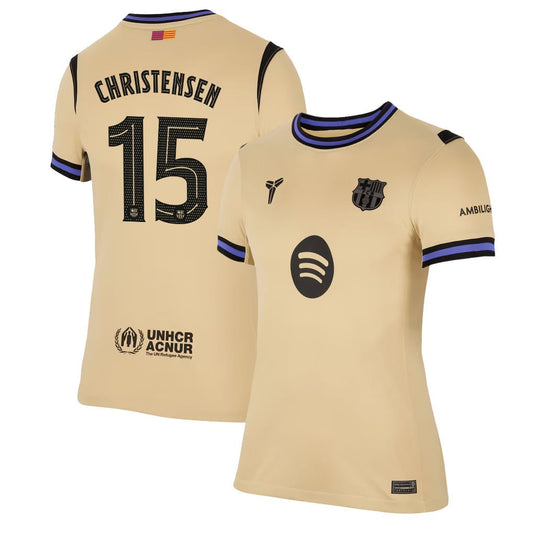 Andreas Christensen 15 Barcelona 25/26 Away Women Jersey - Yellow