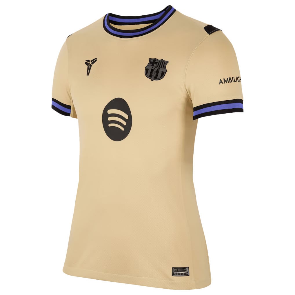 Raphinha 11 Barcelona 25/26 Away Women Jersey - Yellow