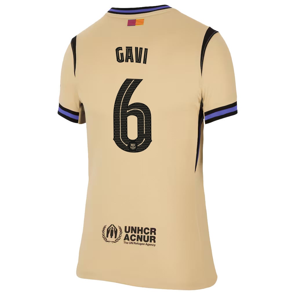 Gavi 6 Barcelona 25/26 Away Women Jersey - Yellow