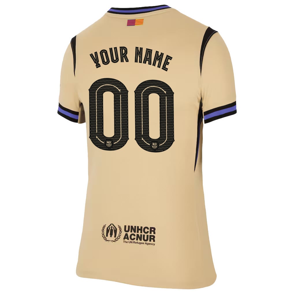 Barcelona 25/26 Personalized Away Women Jersey - Yellow