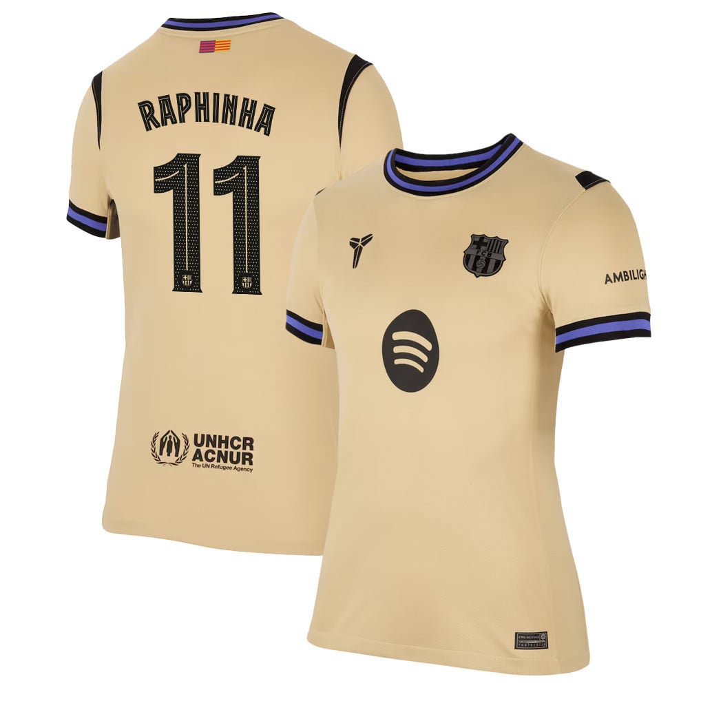 R. Araújo 4 Barcelona 25/26 Away Women Jersey - Yellow