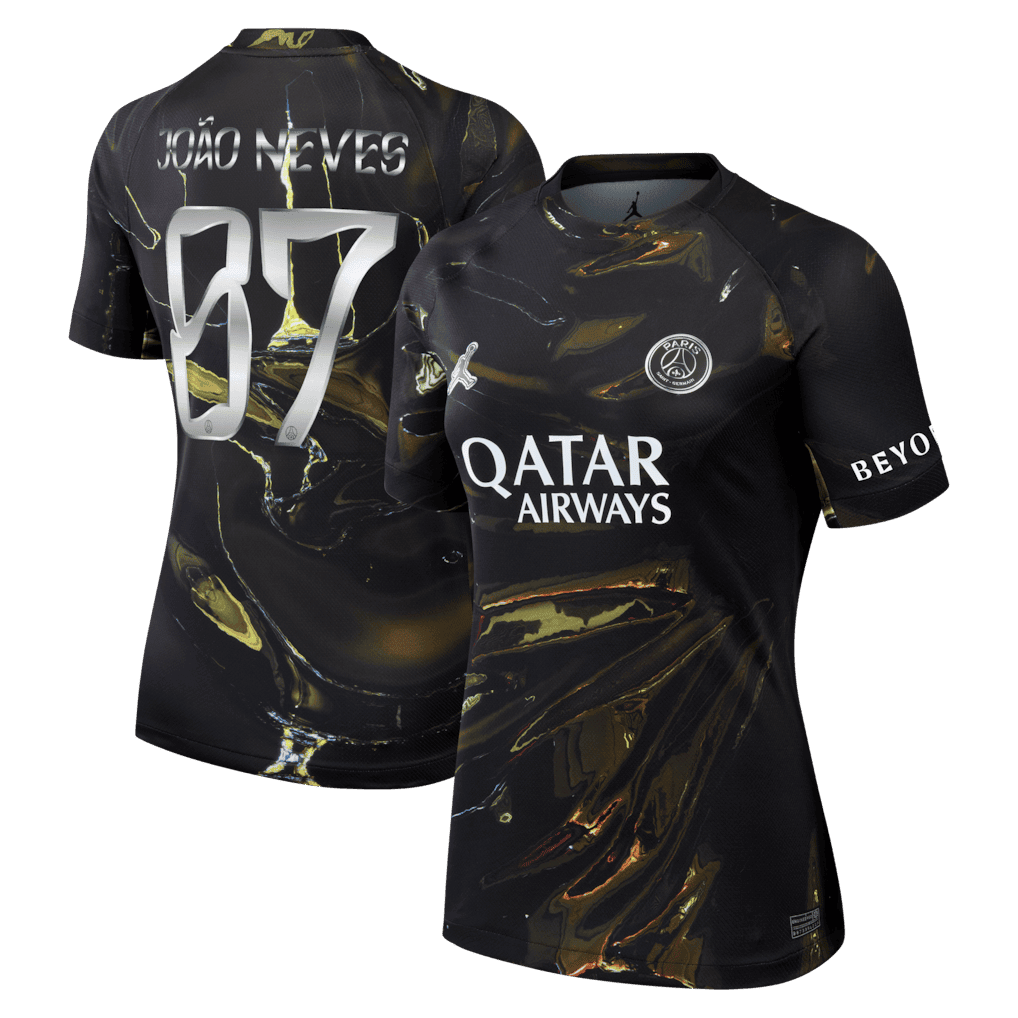 João Neves 87 Paris Saint-Germain Jordan Night Edition 2025/26 Cup Printing Jersey - Women