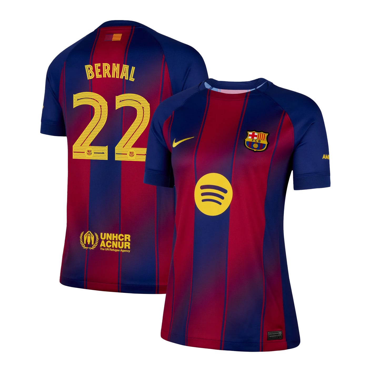 Marc Bernal 22 Barcelona 25/26 Home Women Jersey - Navy