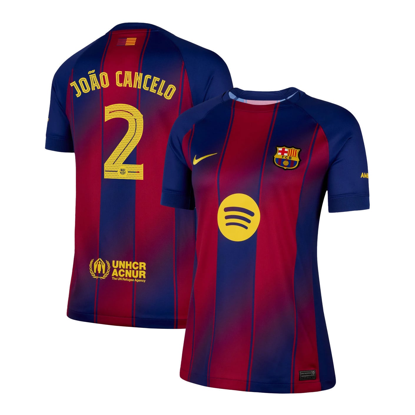 João Cancelo 2 Barcelona 25/26 Home Women Jersey - Navy