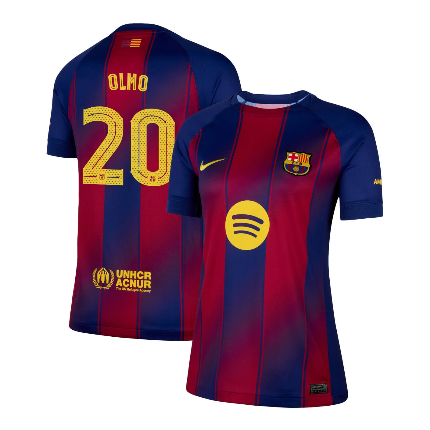Dani Olmo 20 Barcelona 25/26 Home Women Jersey - Navy