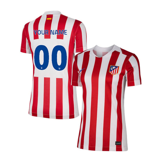 Atlético Madrid 25/26 Personalized Home Women Jersey - Red/White