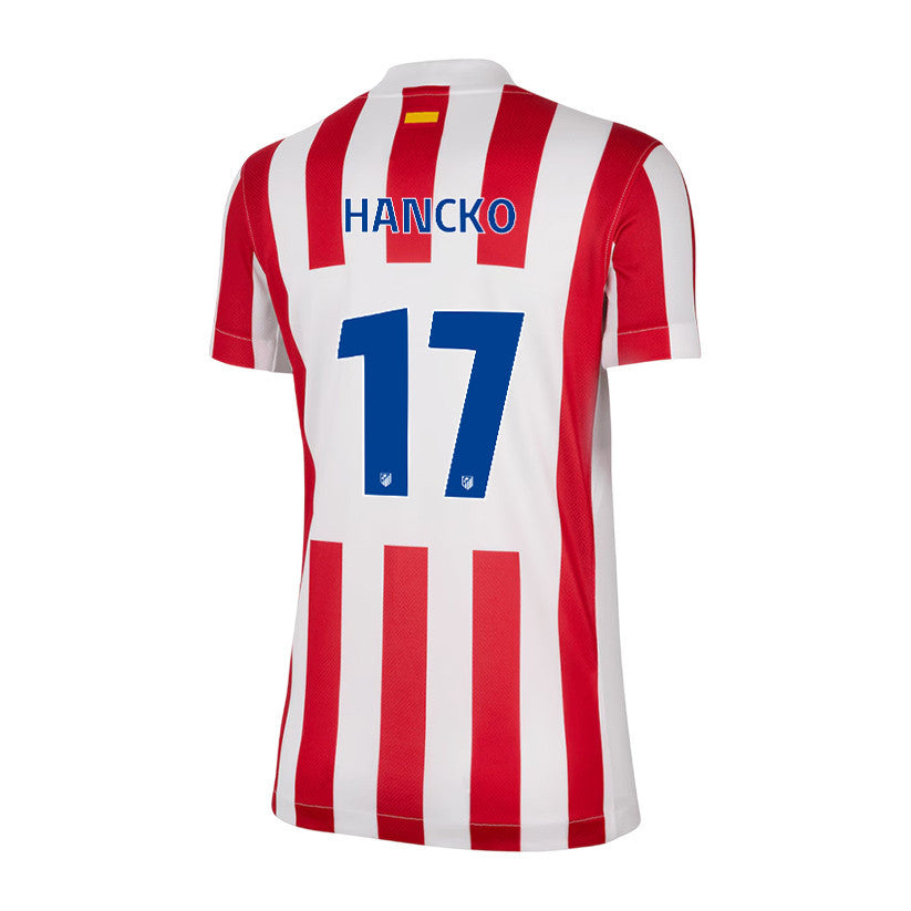 Dávid Hancko 17 Atlético Madrid 25/26 Home Women Jersey - Red/White