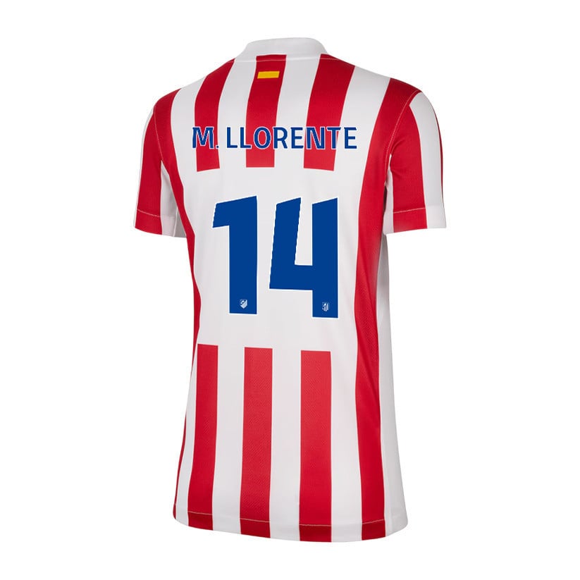 Marcos Llorente 14 Atlético Madrid 25/26 Home Women Jersey - Red/White