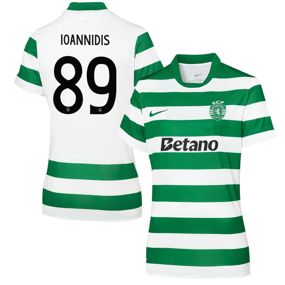 Fotis Ioannidis 89 Sporting CP 25/26 Home Women Jersey - Green/White