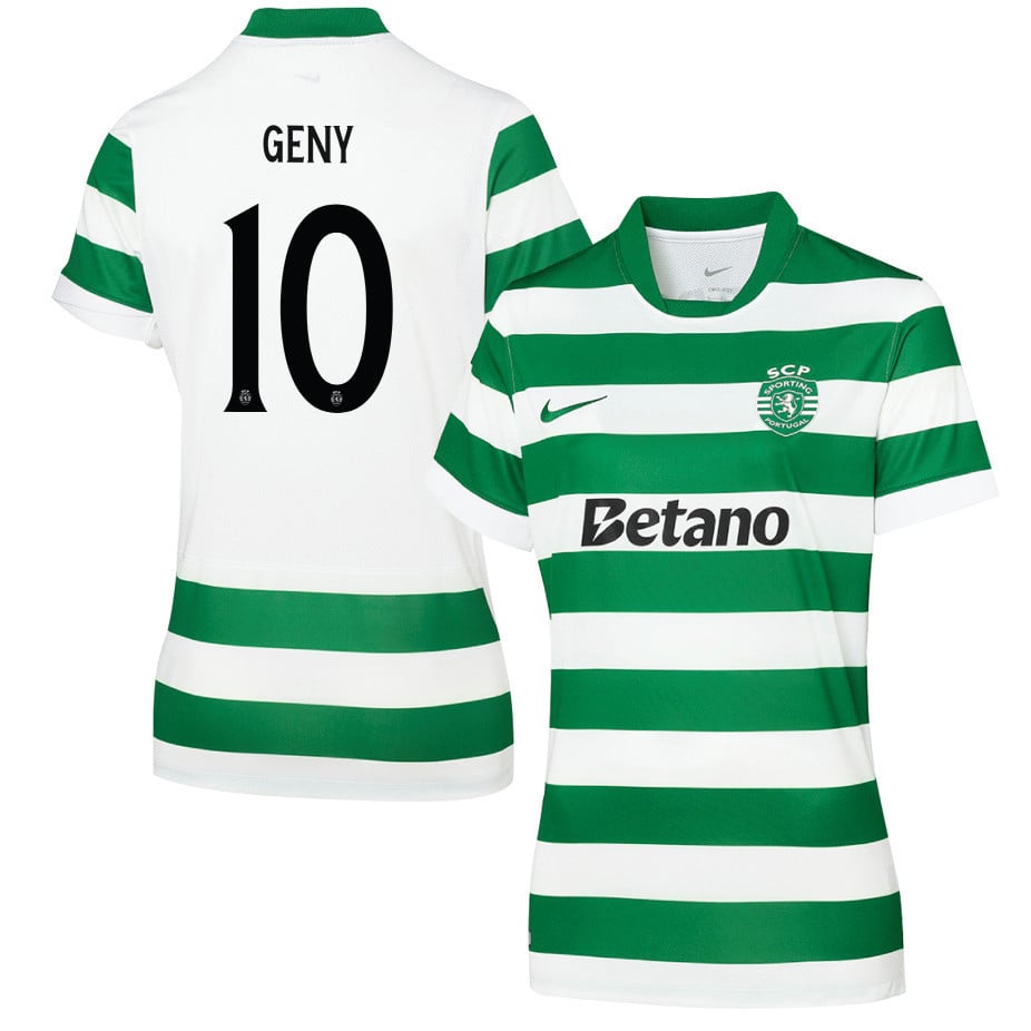 Geny Catamo 10 Sporting CP 25/26 Home Women Jersey - Green/White