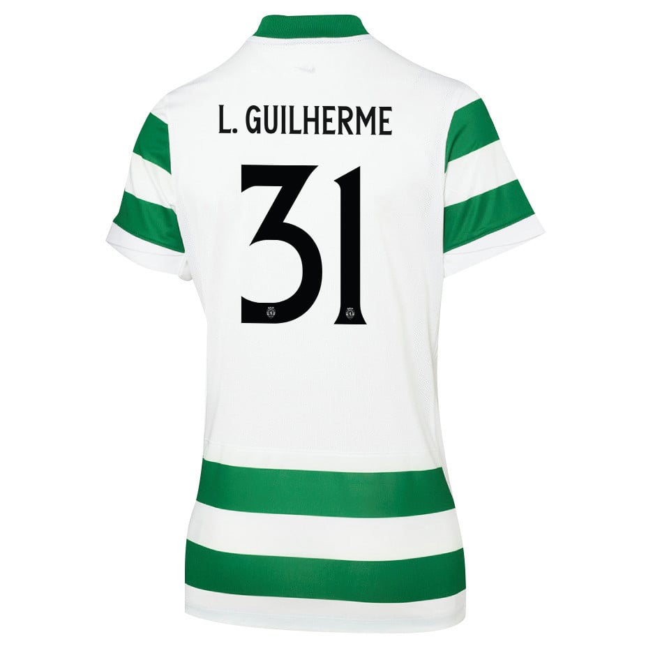 Luis Guilherme 31 Sporting CP 25/26 Home Women Jersey - Green/White