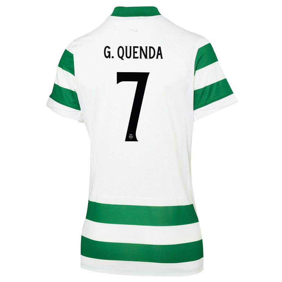 Geovany Quenda 7 Sporting CP 25/26 Home Women Jersey - Green/White