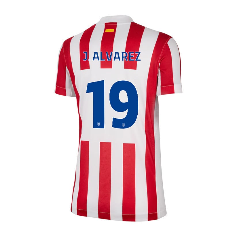 Julián Alvarez 19 Atlético Madrid 25/26 Home Women Jersey - Red/White
